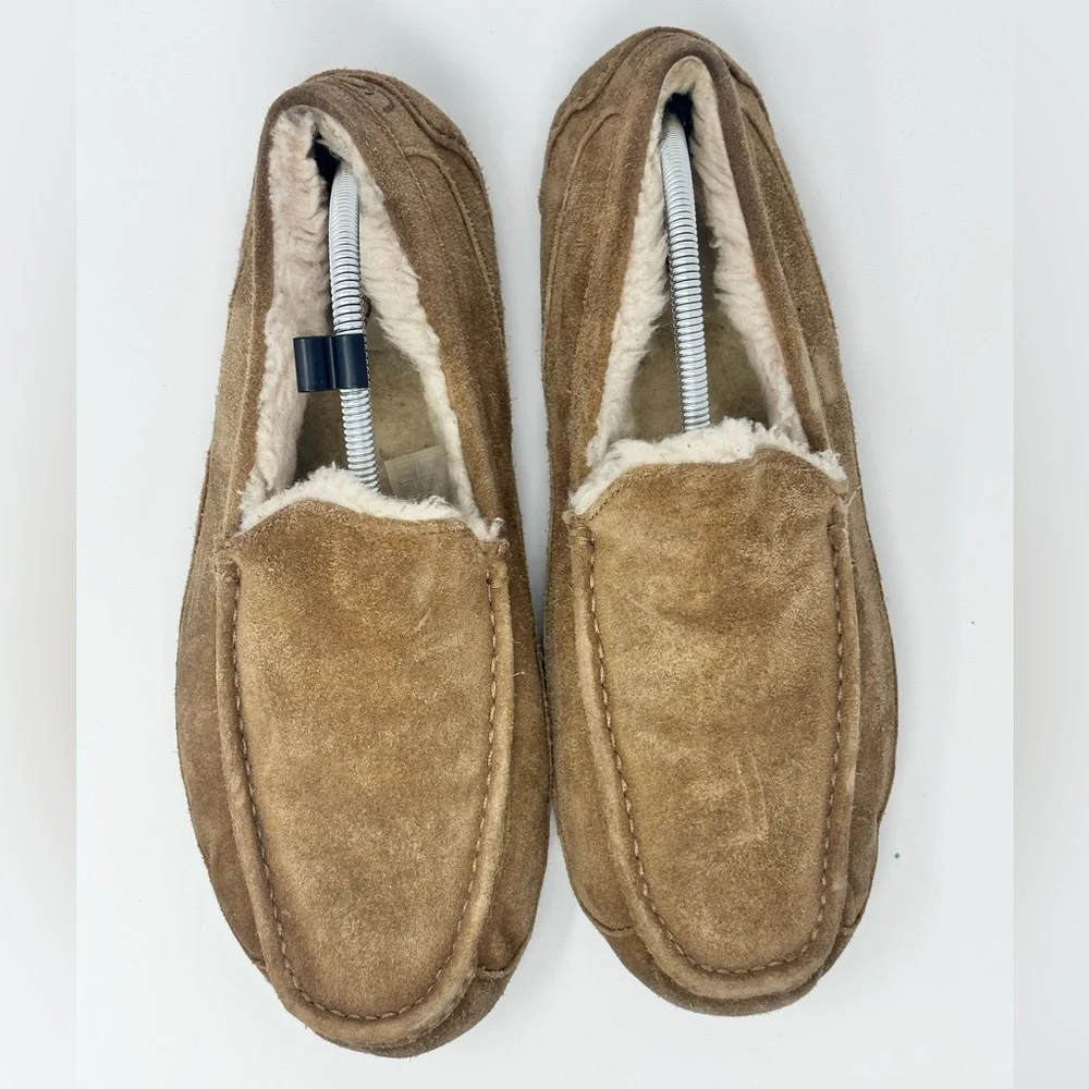 Men's UGG Brown Suede Loafers size 12